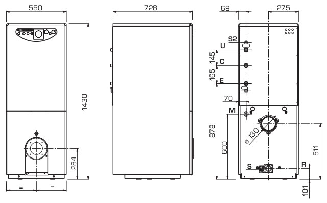 Размеры Sime Estelle INOX