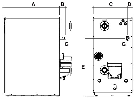 Питающий газ котлов Sime ALU HE