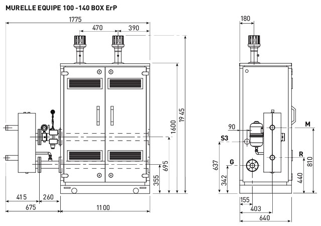 Размеры Sime Murelle Equipe 100-140 Box ErP
