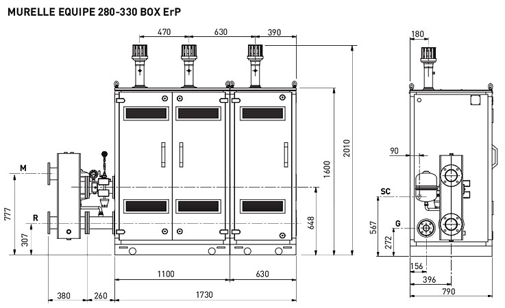 Размеры Sime Murelle Equipe 280-330 Box ErP