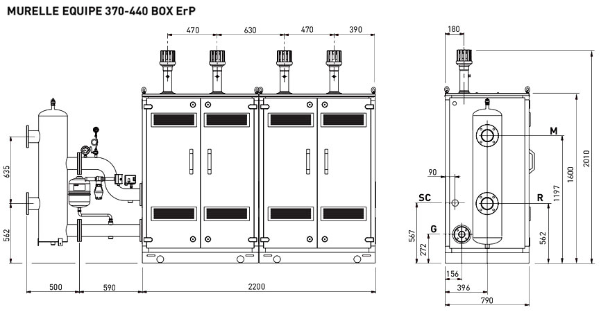 Размеры Sime Murelle Equipe 370-440 Box ErP